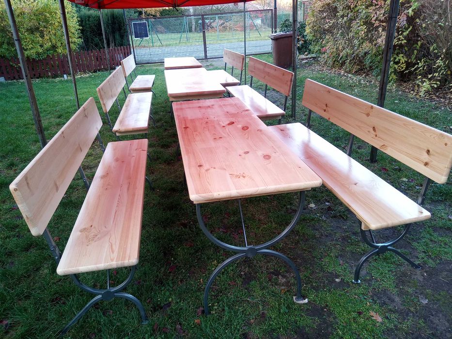 Namioty imprezowe stoły ławki przyjęcia komunie wynajem