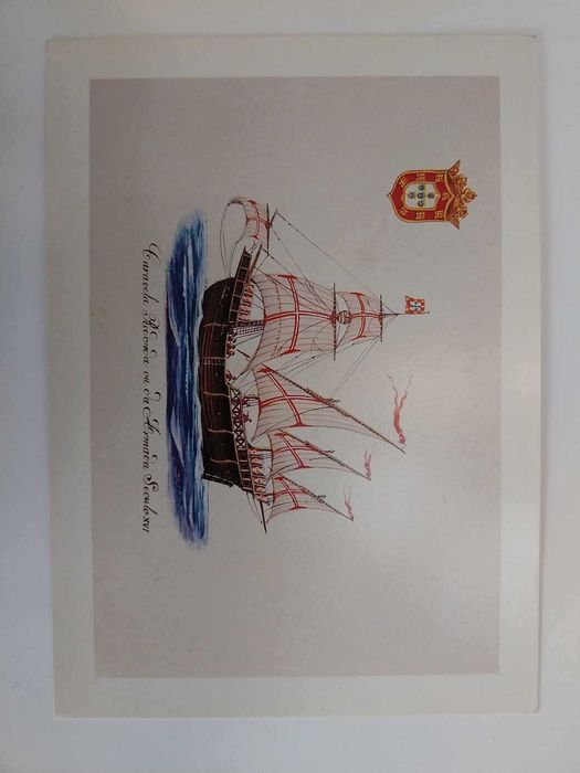 Colecção de 6 postais - Navios dos séculos XV a XIX