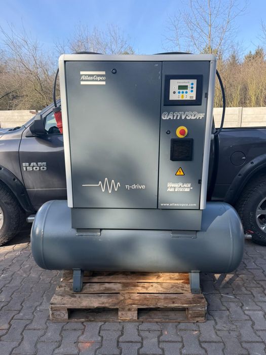 Kompresor śrubowy Atlas Copco GA11 VSD 11kW falownik  1.7m3/min