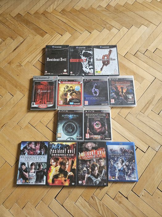 Resident evil duży zestaw ps2 ps3 ps4 gamecube + filmy capcom retro