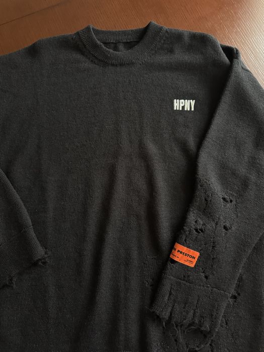 Heron Preston Shredded Knit Sweater (L)