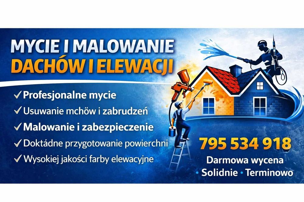 Mycie Malowanie dachów