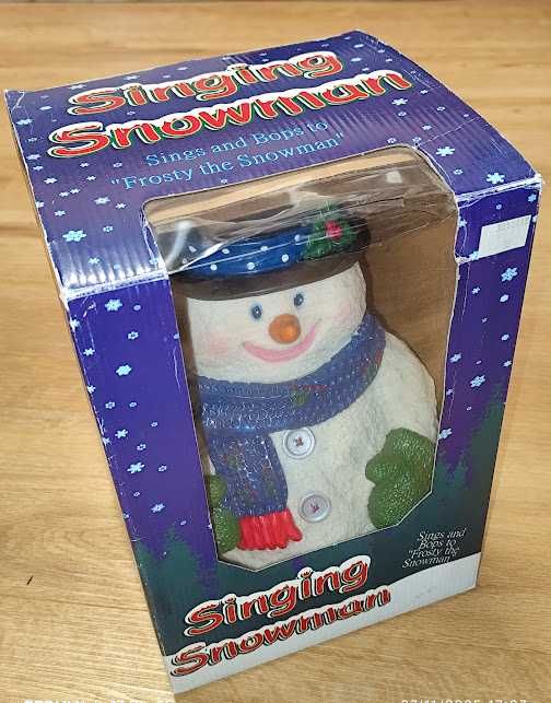 Boneco musical - "Frosty The Snowman"