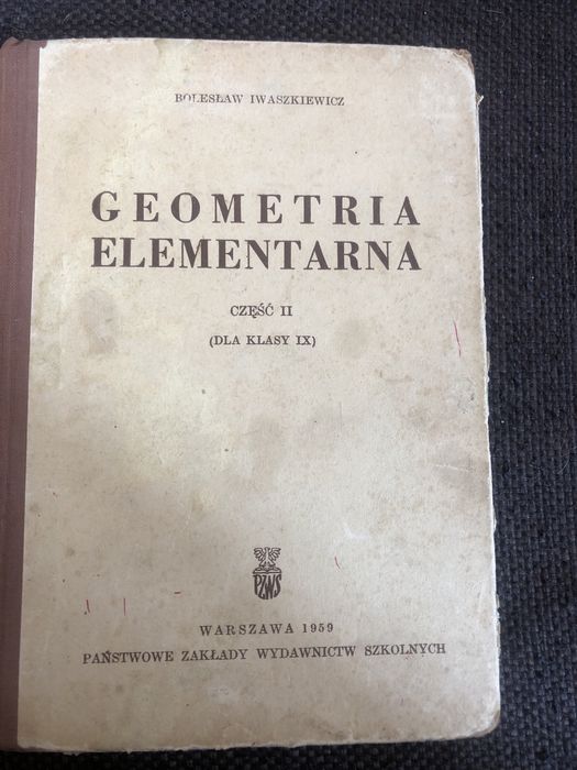 Geometria elementarna Bolesław Iwaszkiewicz