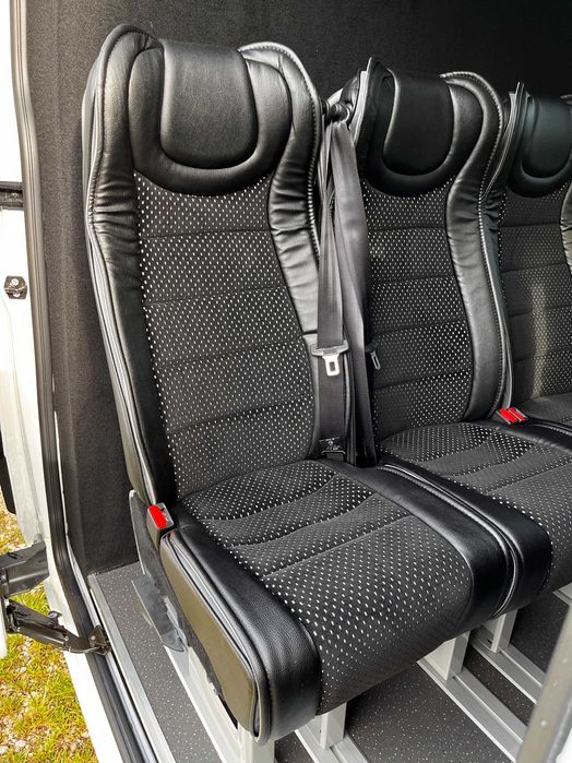 zabudowa busa  - siedzenia,, montaż, homologacja