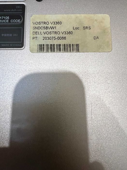 Dell Vostro 3360 Windows 10 SSD 256Gb HD