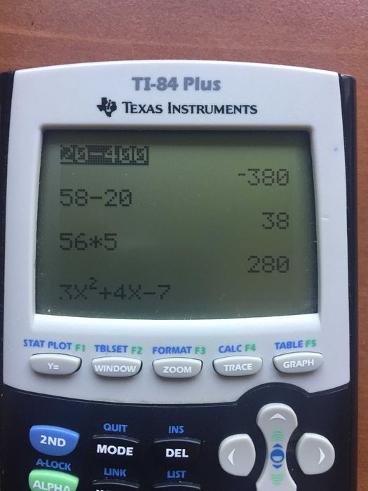 TEXAS Instruments TI-84Plus calculadora gráfica