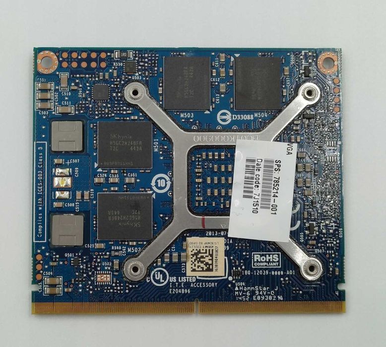 Відеокарта NVIDIA Quadro K1100M 2 GB GDDR5 для Imac A1311 A1312 09-11