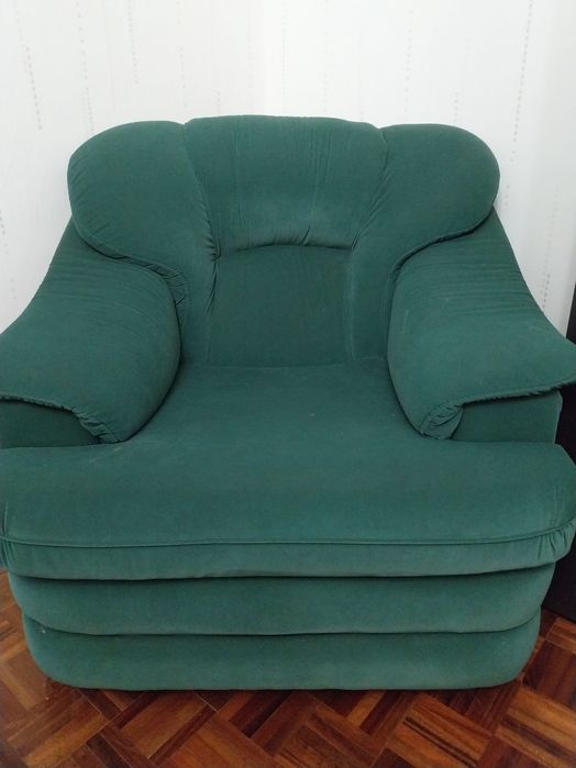 Sofá - Poltrona verde