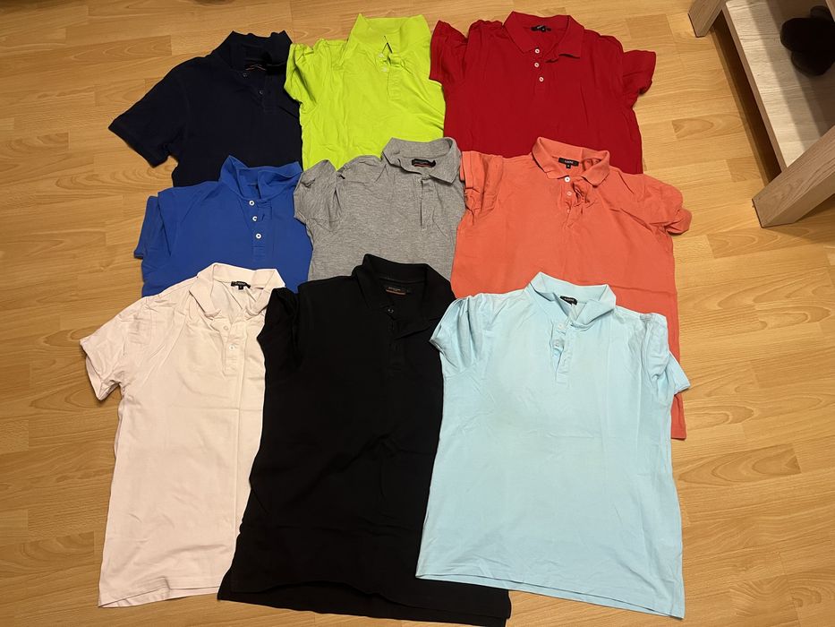 Koszulki polo L 9 szt