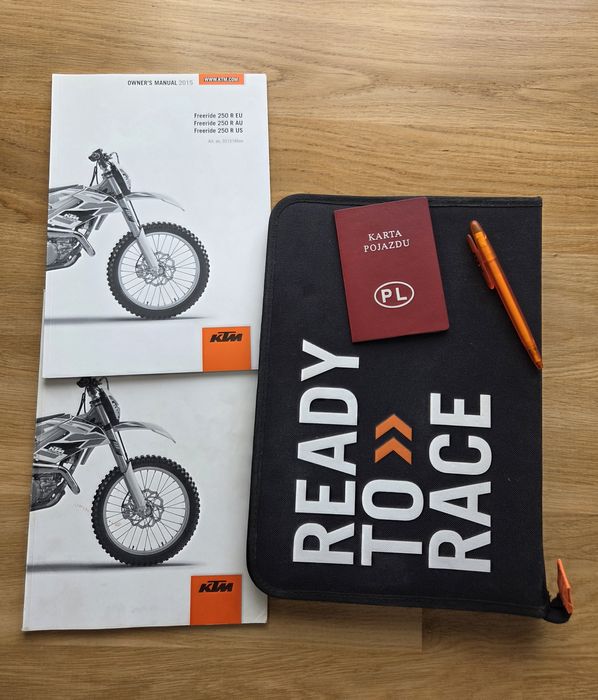 Motocykl Ktm freeride 250R.