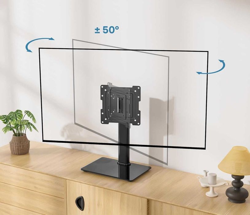 BONTEC ST07 stojak uchwyt obrotowy do TV 17-43" do 45kg podstawka