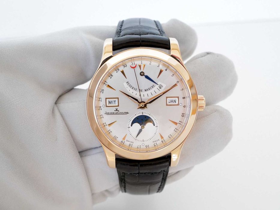 Jaeger-LeCoultre Master Calendar 18k Rose Gold Silver Dial