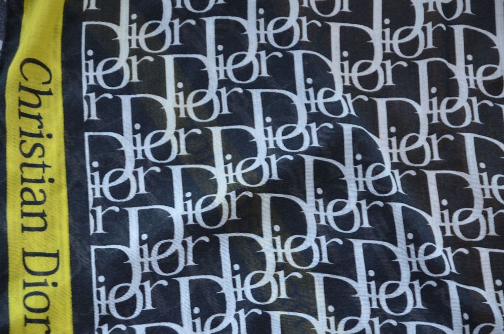 chusta/apaszka/szal 60x170cm Dior szarości