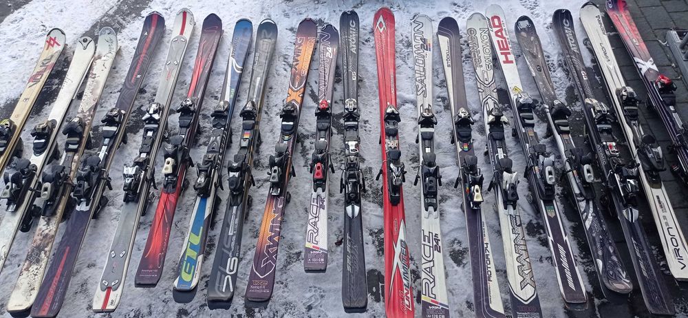 Narty zjazdowe używane rożne rozmiary i marki  dł od 170cm