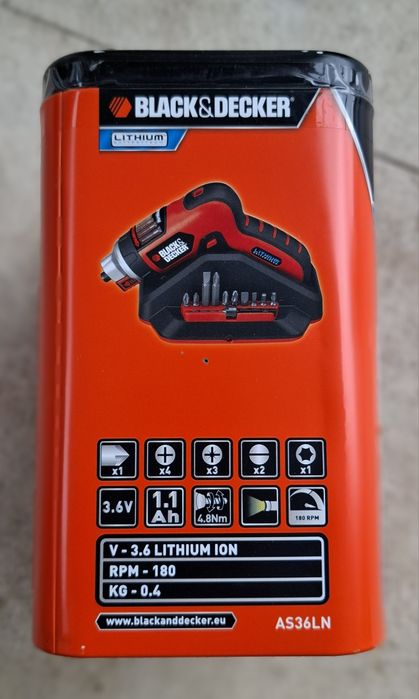 Aparafusadora Black & Decker 3.6V Lithium NOVA