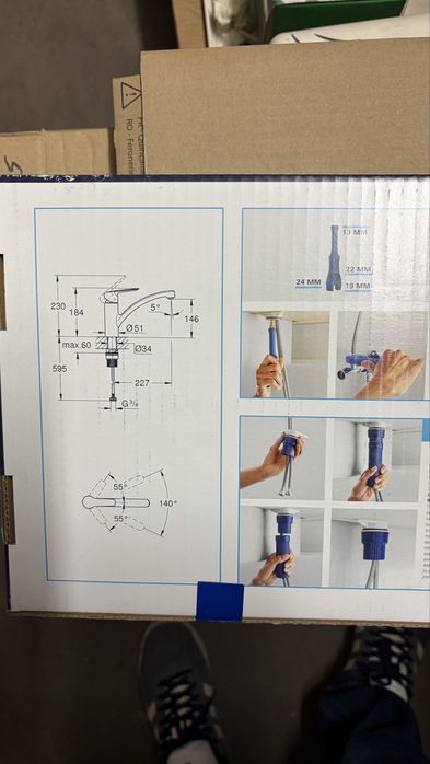 Baterie zlewozmywakowe HansGrohe i Grohe nowe