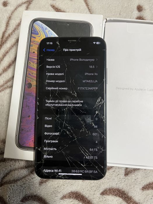Продам iphone xs 64gb