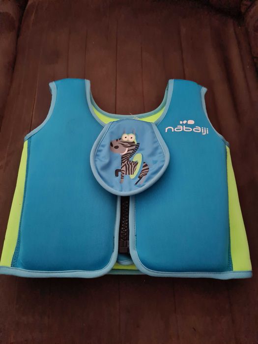 Kamizelka ratunkowa 15-18 kg Decathlon nabaiji Zebra niebieska