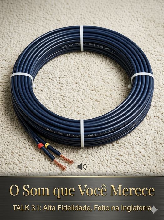 Cabos de Coluna Cable Talk Talk 3.1 (Made in England) – 6 Metros