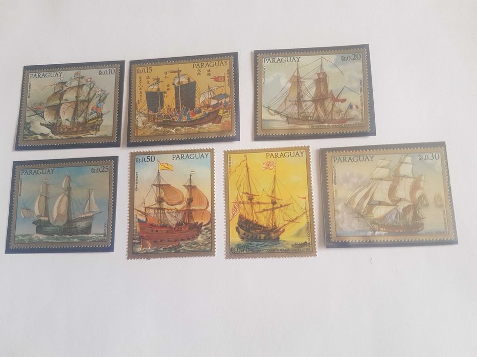 7 Selos Novos Paraguai - Tema Caravelas