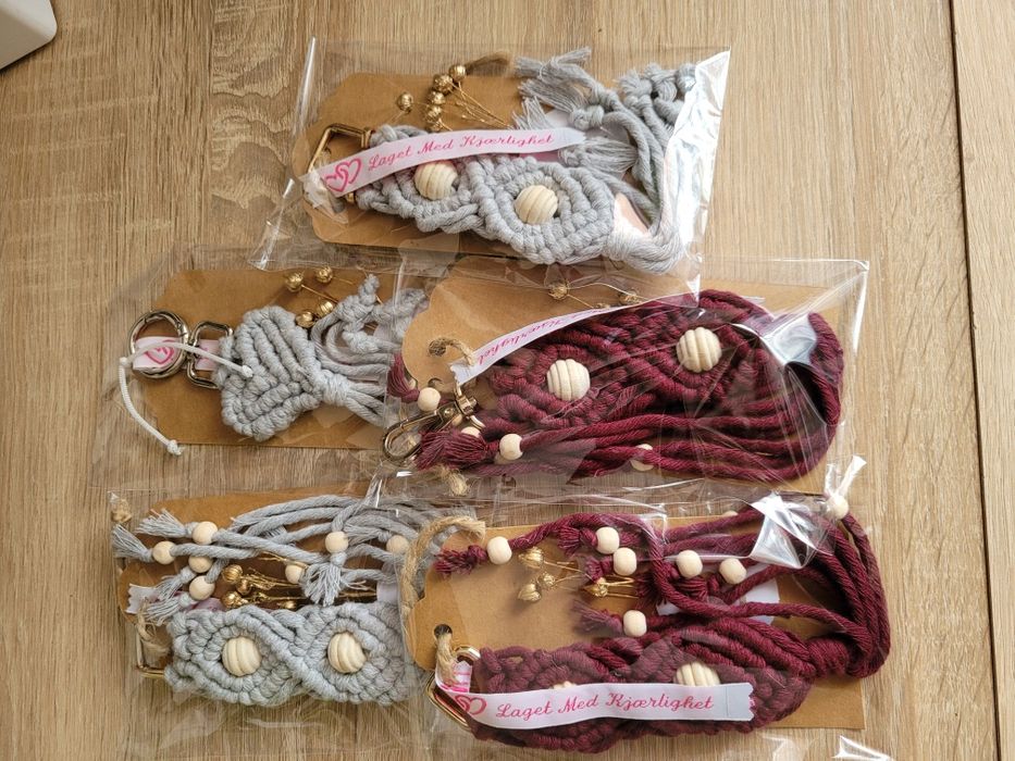 Makrama .Prezent. .anioły, gwiazdy, breloki, krasnoludy.