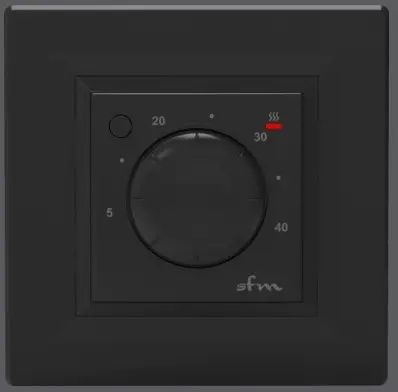 Терморегулятор для теплої підлоги. VEGA LTC 070 PROG Чорний