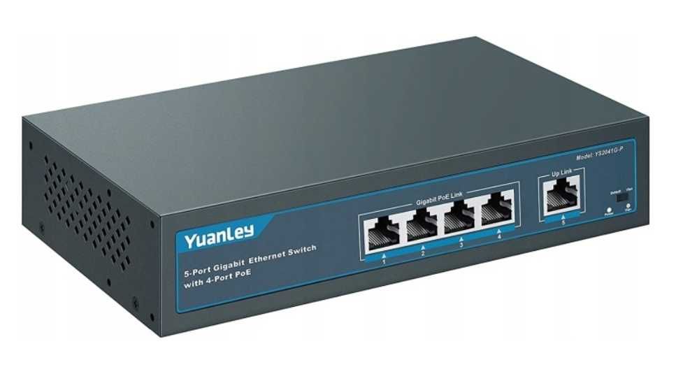 YUANLEY SWITCH 4 Poe Desktop 5-Port 1GB 78W UK