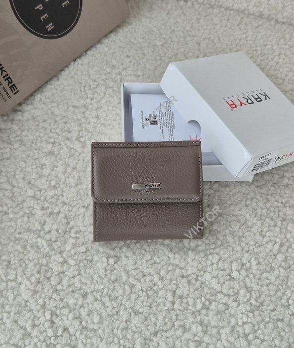 Маленький кожаный женский кошелек KARYA. Турция. Шкіряний гаманець