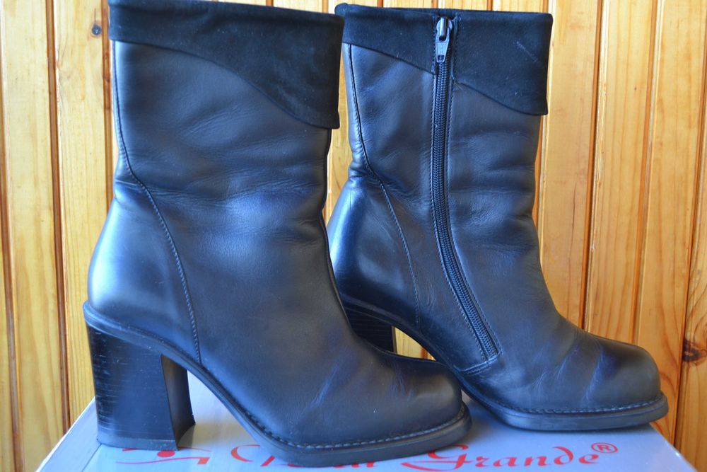 Чоботи зимові шкіряні