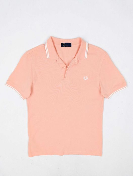 Fred Perry pomarańczowa koszulka polo S logo