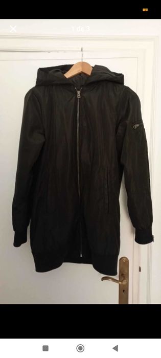 Casaco preto forrado Pull Bear tamanho S veste M