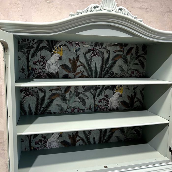 071225 Witryna Ludwikowska w kolorze niebieskozielonym po metamorfozie