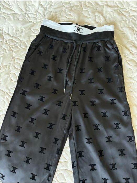 Штани атласні celine селін