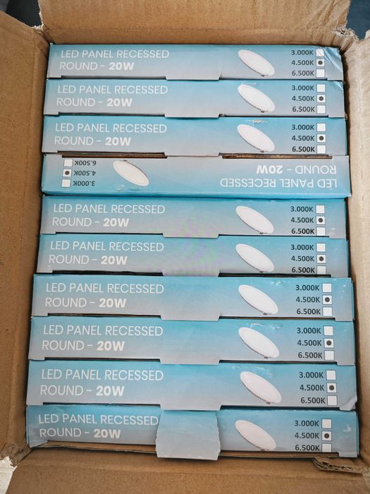 Focos Teto - LED ATOMANT Pack 10x Downlight LED Panel