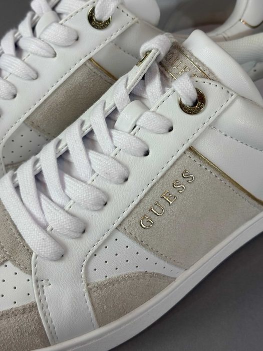 Жіночі білі шкіряні кросівки кеди Guess Jrone 41 розмір