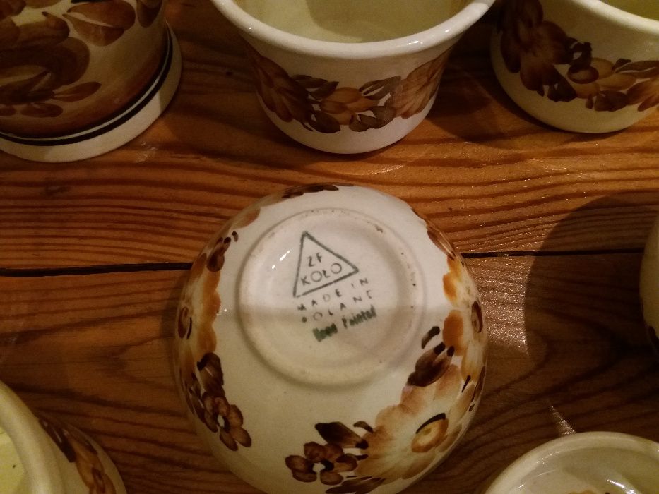 Ceramika fajans Koło Prl Porcelana
