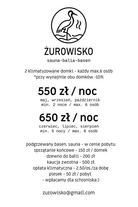 Żurowisko Żuromino domki na Kaszubach