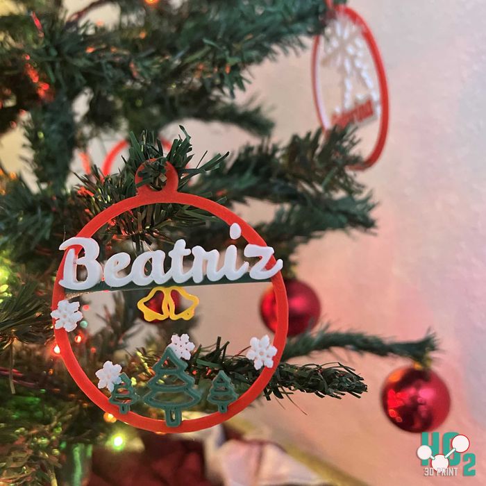 Ornamentos de Natal personalisados (3D)