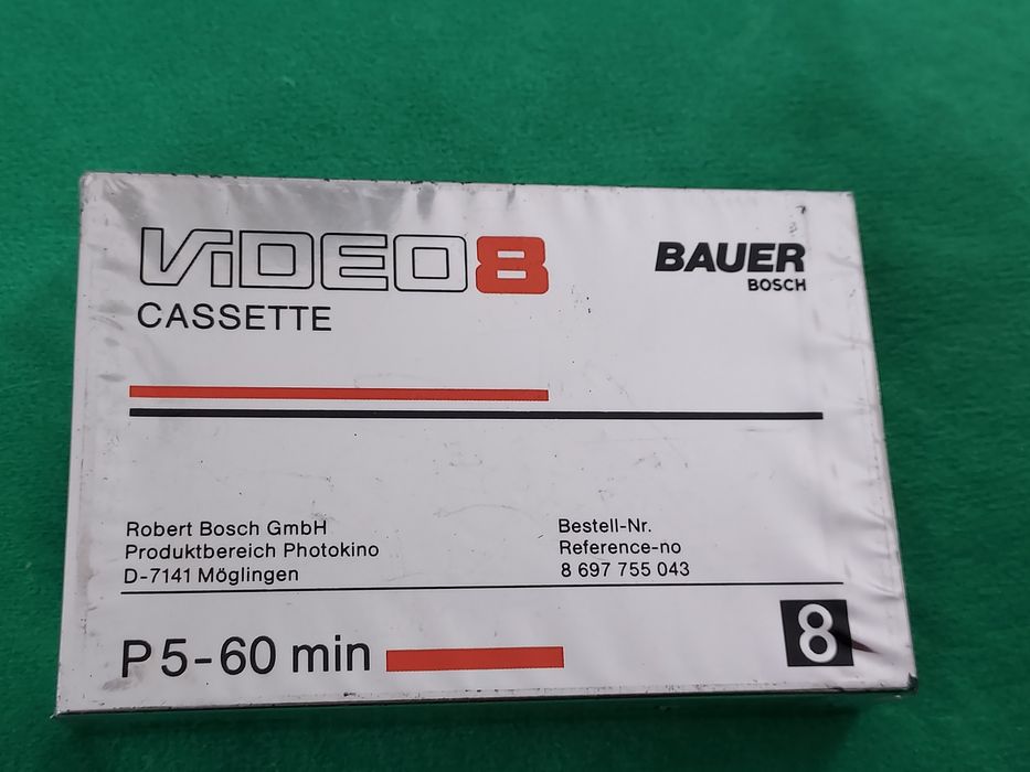 Kasety Bauer Bosch Video 8 P5-60min
To jest kaseta Bauer