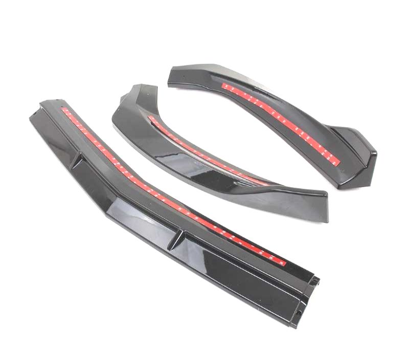 SPOILER LIP FRONTAL MERCEDES CLA W117 AMG 14-18 LOOK BRABUS PRETO BRILHANTE