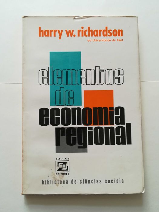 livro - Elementos de economia regional.