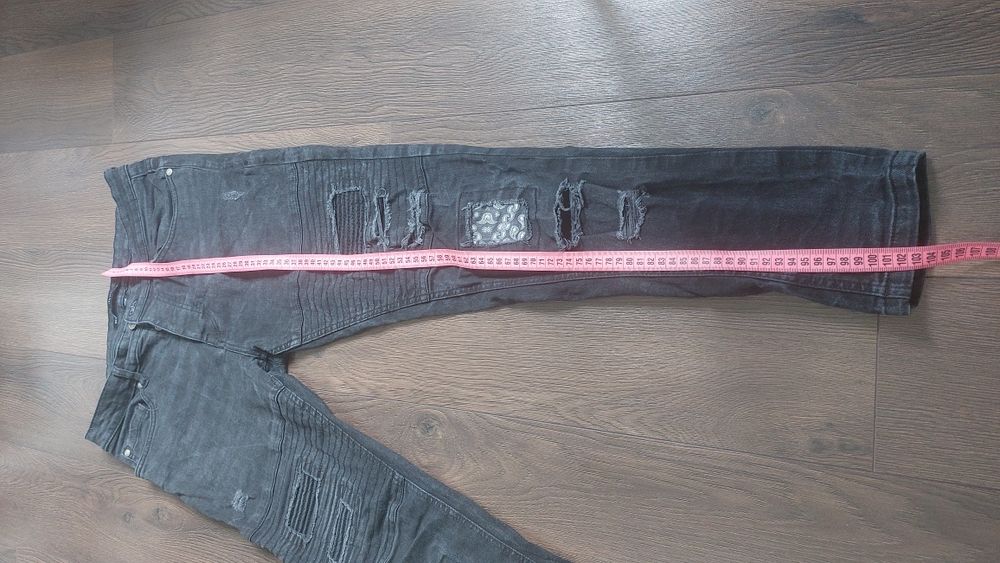 Jeansy męskie L czarne spodnie