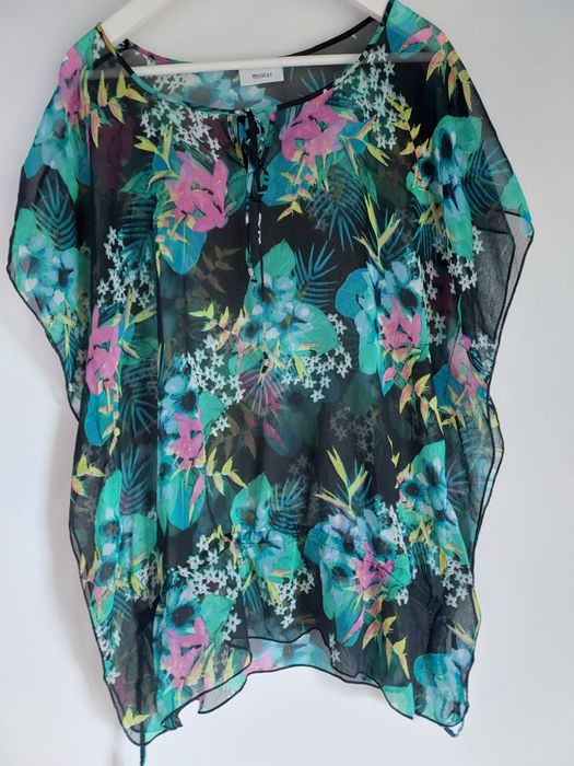 Bluzka w kwiaty plażowa C&A R L/XL
