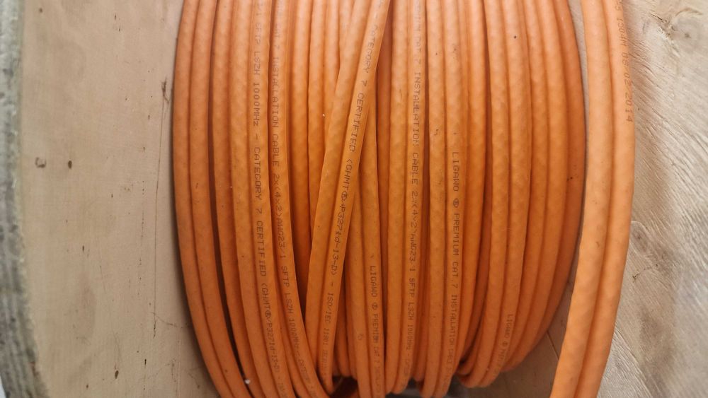 Sprzedam podwójny kabel 1000 Mhz 100 metrow pozostałość po budowie