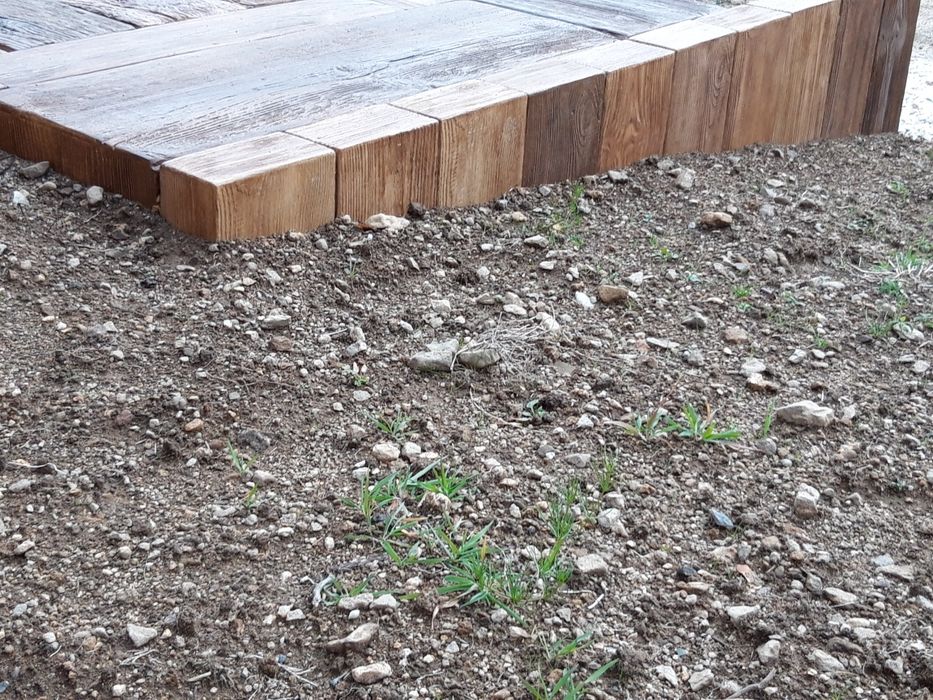 Palisada, palisada drewniana, drewno betonowe, obrzeże, Poznań