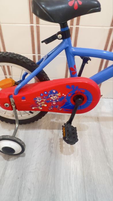 Bicicleta Infantil 16 Btwin Azul e Vermelho