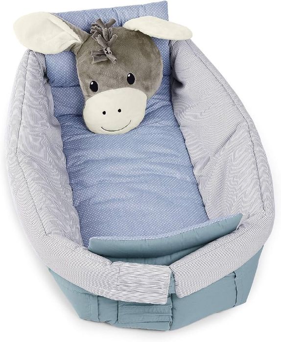 Duże przytulne gniazdko Osiołek Emmi dla dzieci.0-36miesiecy.