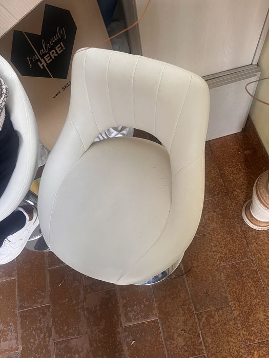 Banco de cozinha branco