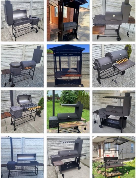 • 5мм • ХІТ ПРОДАЖУ • Мангал Барбекю Смокер с Печкой Под Казан